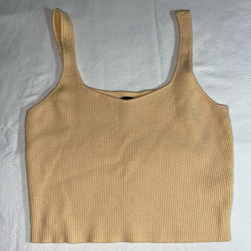 sofia richie x bar III cropped knit tank